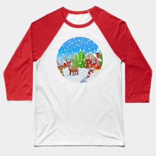 Rudolph and White christmas Baseball T-Shirt